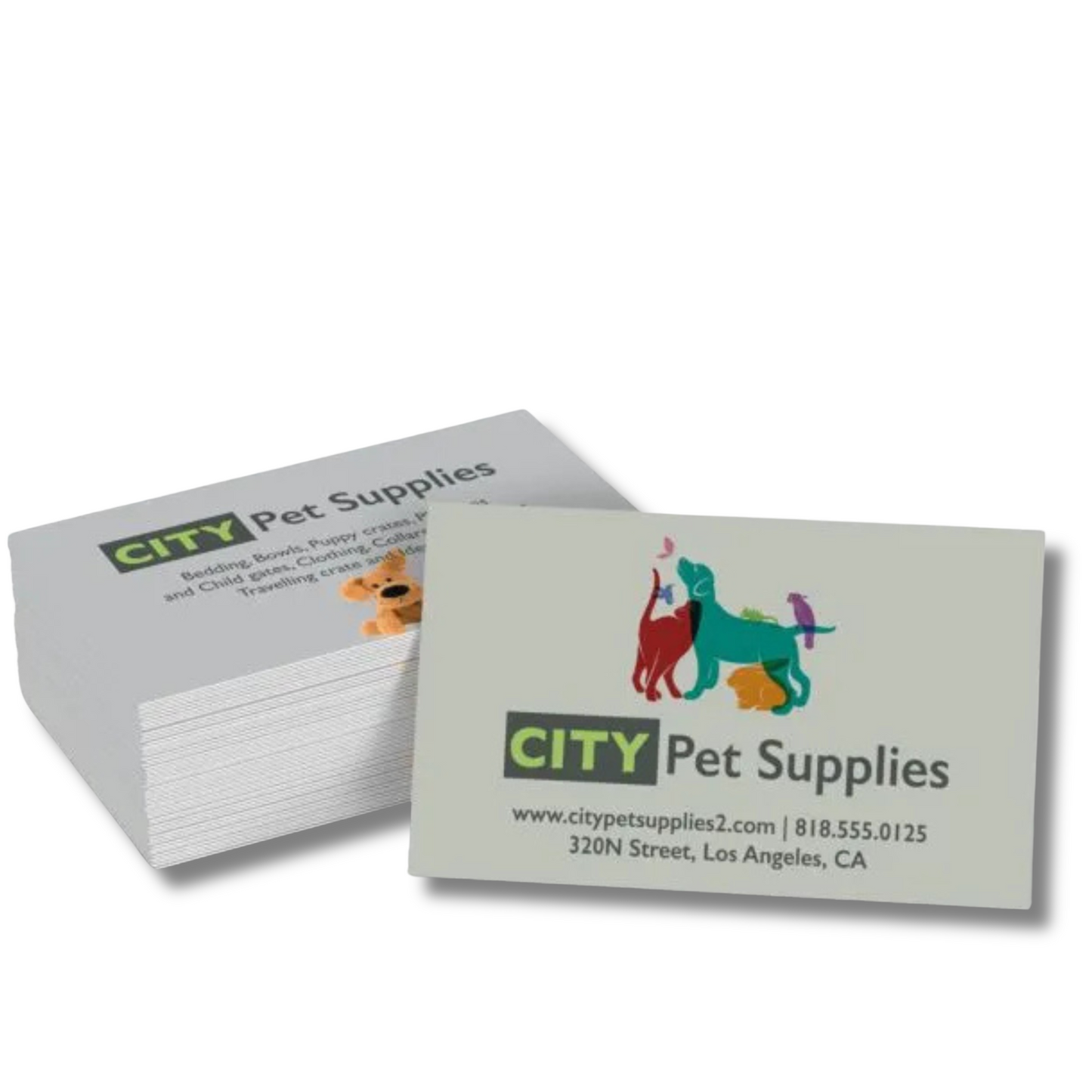 Express Bulk Business Cards | 2" x 3.5" | Premium 16PT Gloss UV | Orders 100–10,000 | Rounded Corners Available