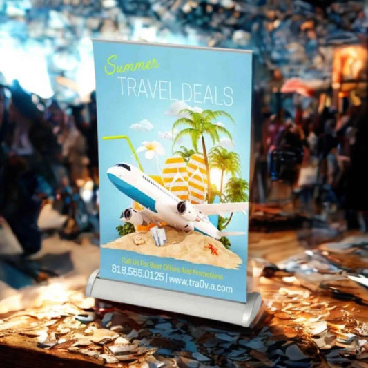 Custom Retractable Tabletop Banner: Event Display - Express Order