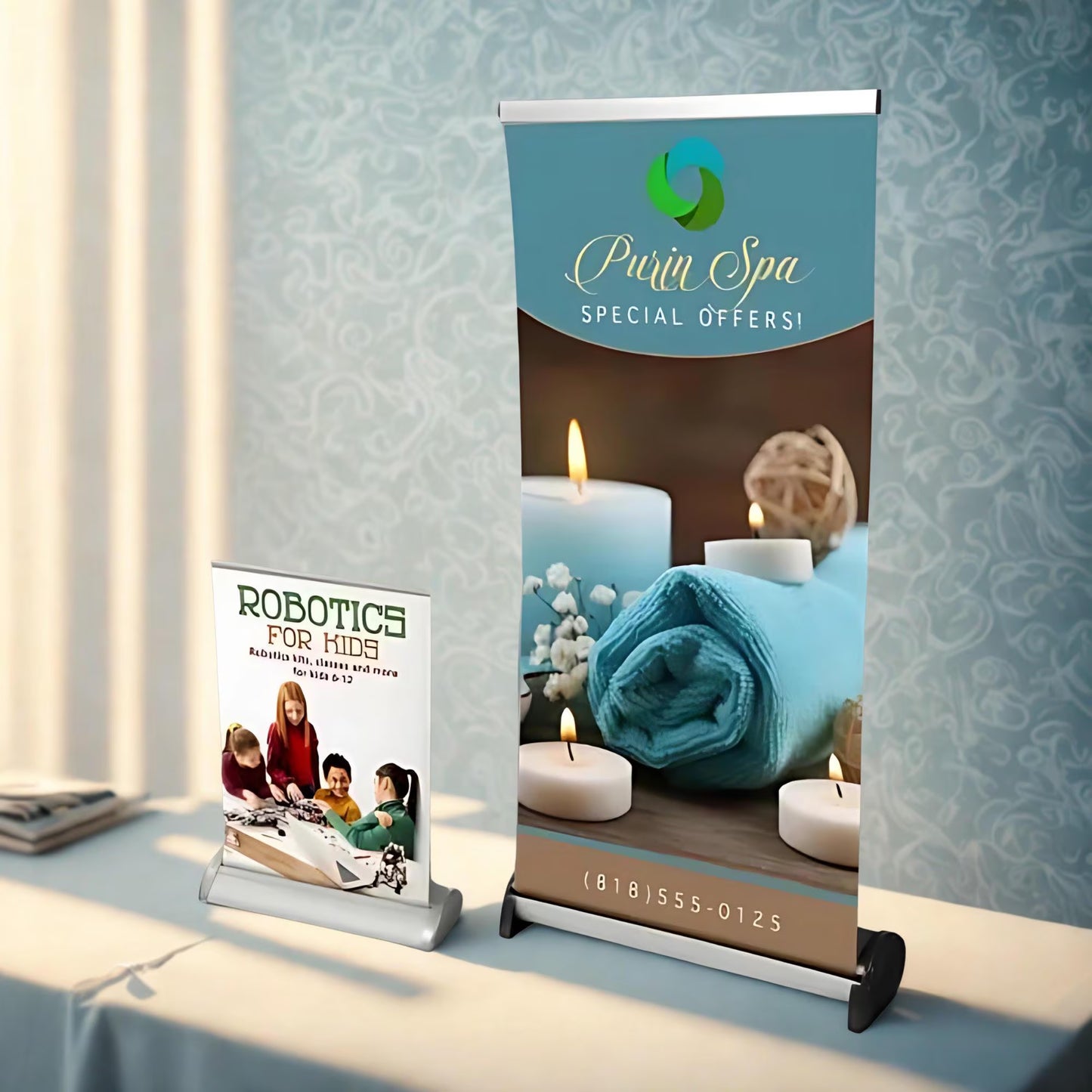 Custom Retractable Tabletop Banner: Event Display - Express Order