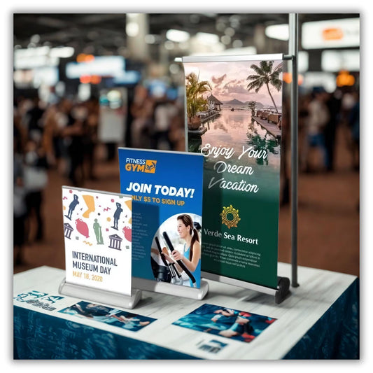 Custom Retractable Tabletop Banner: Event Display - Express Order